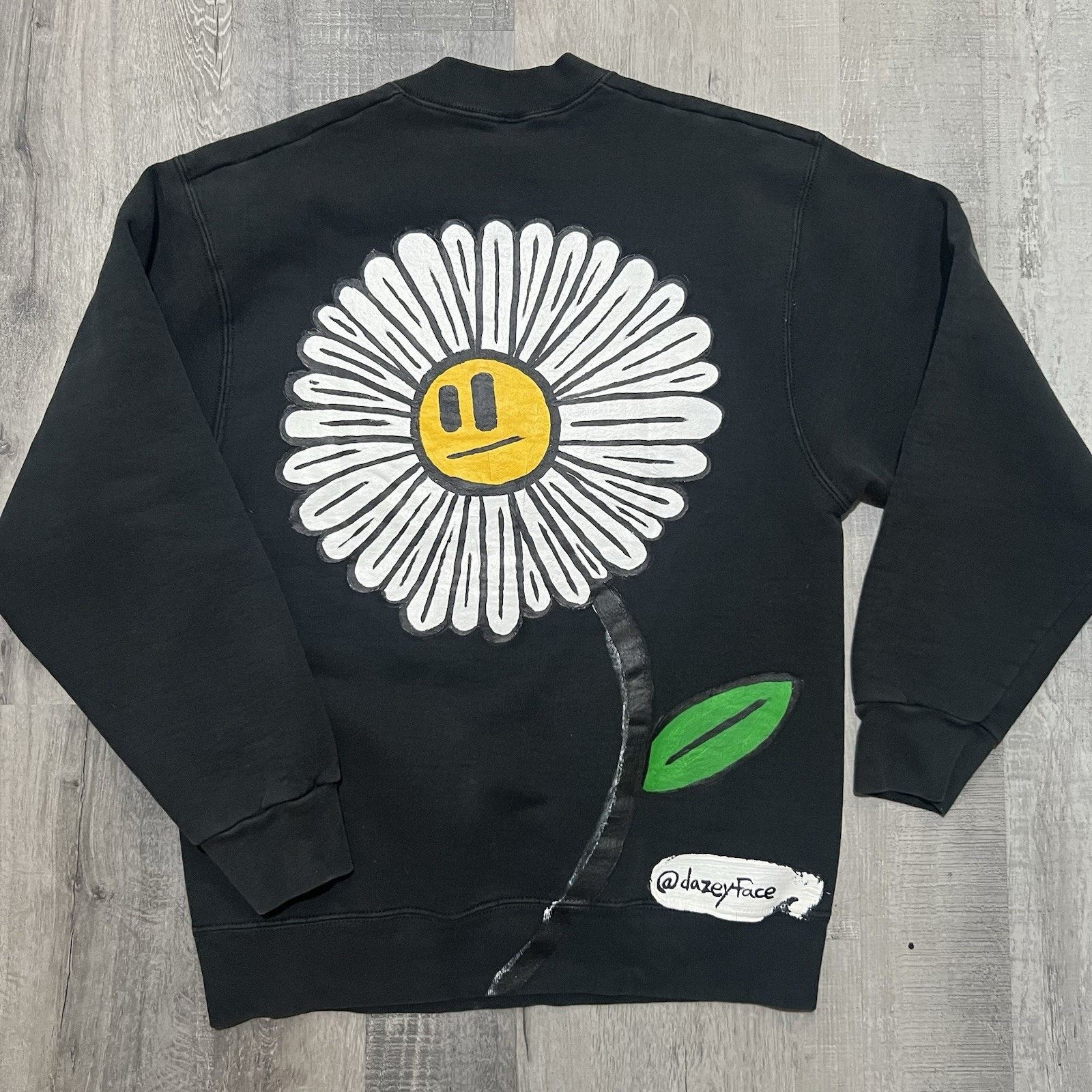 Vintage VTG Chicago Blackhawks Black NHL Flower Back Hit Sweatshirt Size US M / EU 48-50 / 2 - 1 Thumbnail
