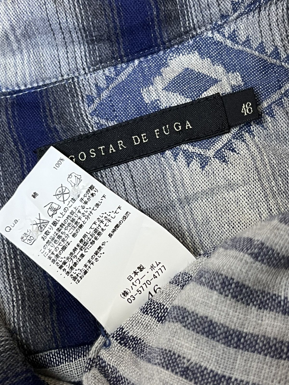 GOSTAR DE FUGA SICK Y2K GOSTAR DE FUGA JAPAN FLANNEL BUTTON UPS SHIRT Size US M / EU 48-50 / 2 - 11 Thumbnail