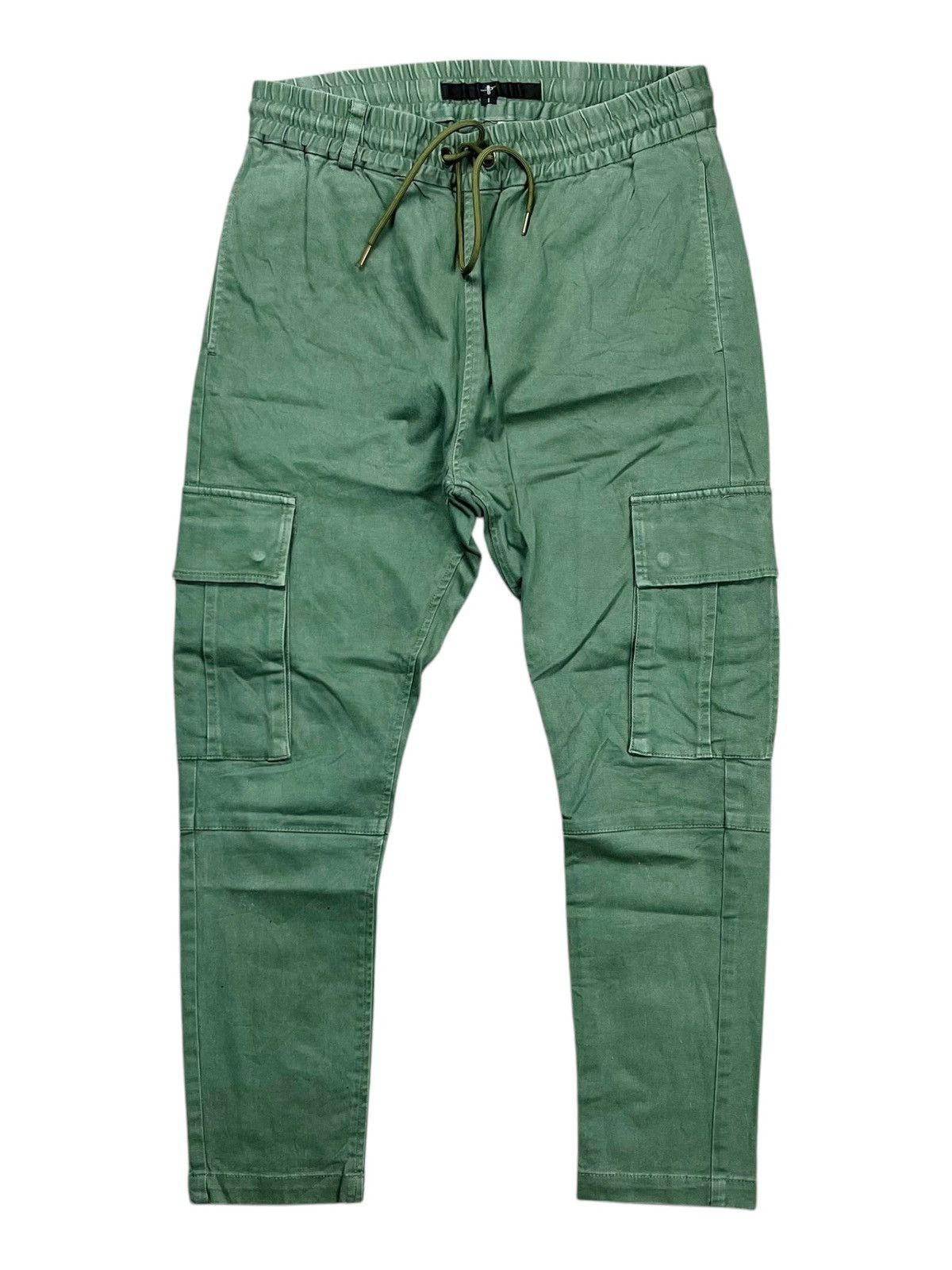 If Six Was Nine × Japanese Brand × Le Grande Bleu (L.G.B.) 2000s No ID - Relaxed Easy Cargo Pants Size US 30 / EU 46 - 2 Thumbnail
