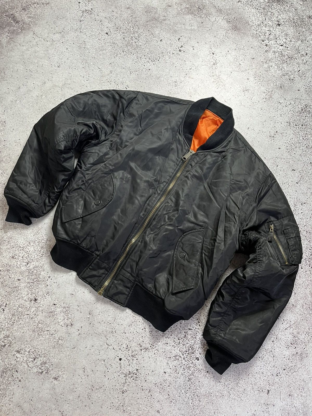 Alpha Industries × Vintage 💣Vintage Ma-1 Bomber Alpha Industries Bomber Style Size US M / EU 48-50 / 2 - 1 Thumbnail