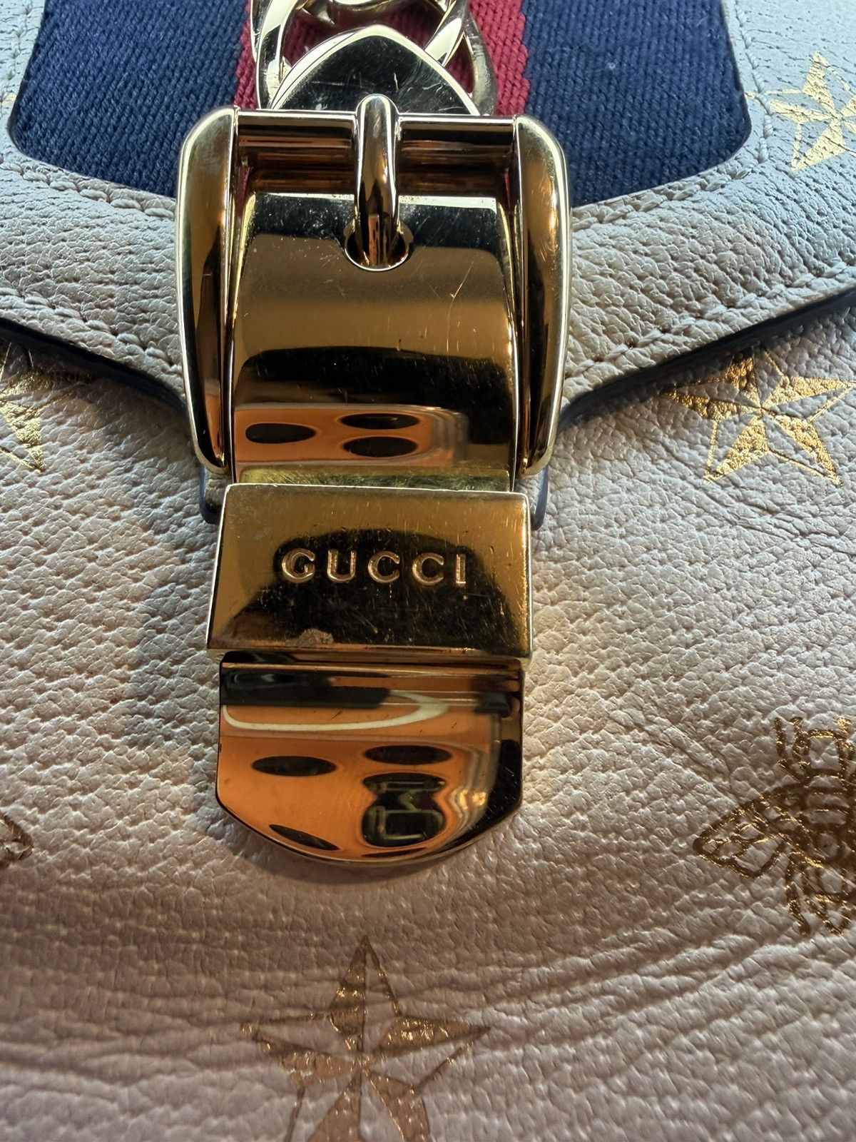 Gucci Gucci Mini Sylvie Calfskin Bee Star Bag Size ONE SIZE - 4 Thumbnail