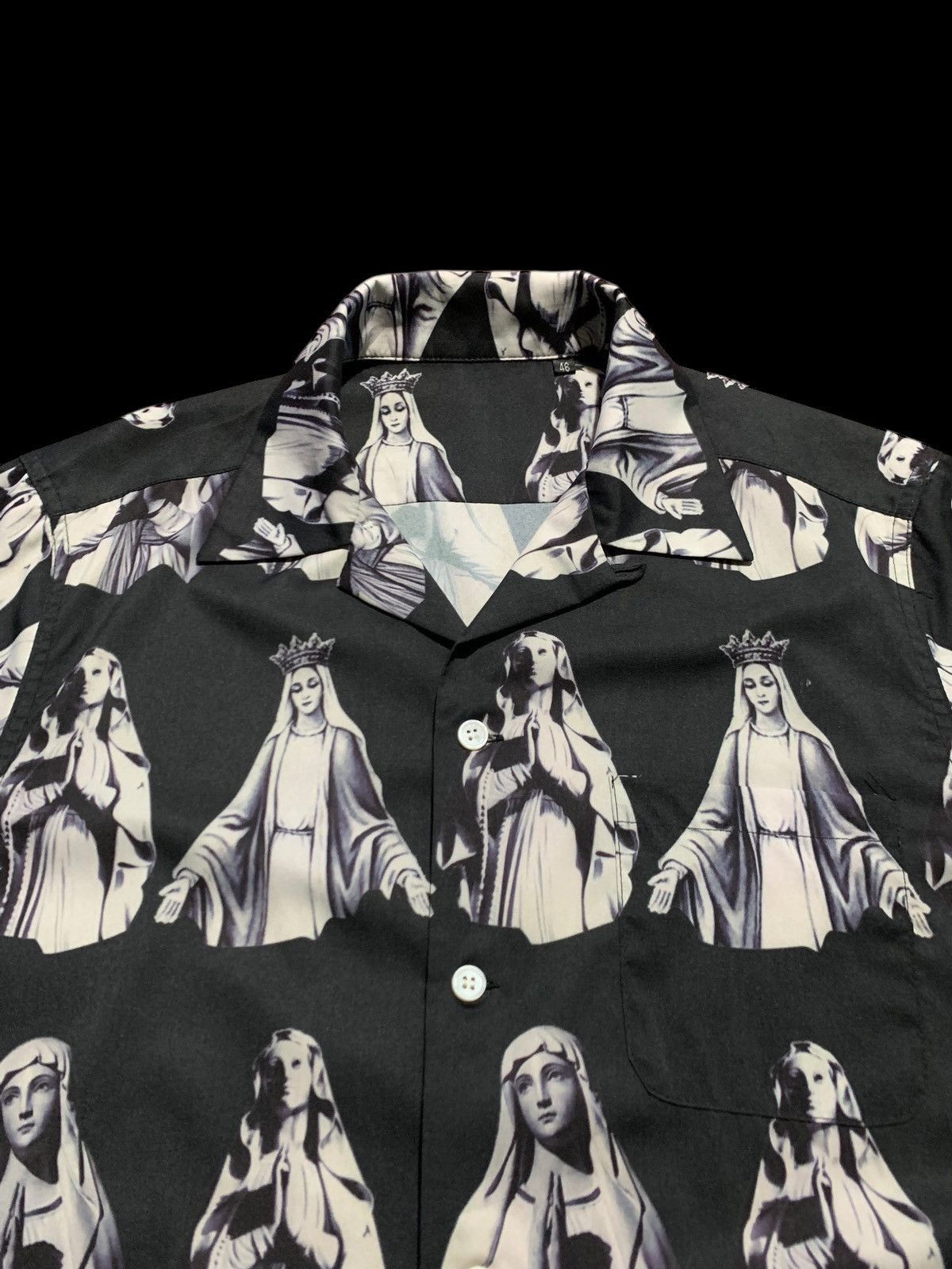 Other × Vintage 🔥Vintage Virgin Mary open collar shirt Size US L / EU 52-54 / 3 - 3 Thumbnail