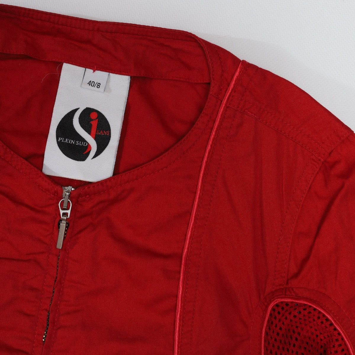 plein sud Plein Sud Jeans Vintage Red Sport Jacket Fishnet Size S / US 4 / IT 40 - 7 Thumbnail