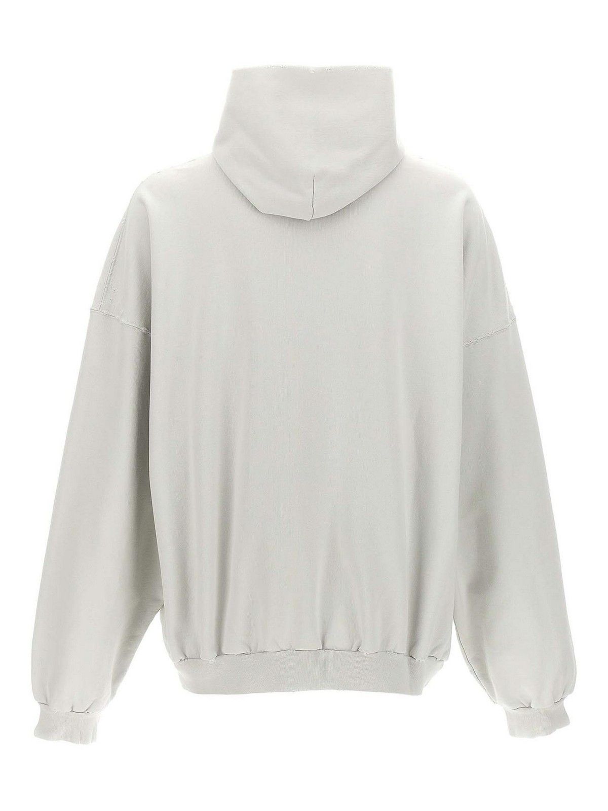 Balenciaga o1bcso1str1225 3B Liquified Hoodie Large Fit in White Size US L / EU 52-54 / 3 - 2 Thumbnail