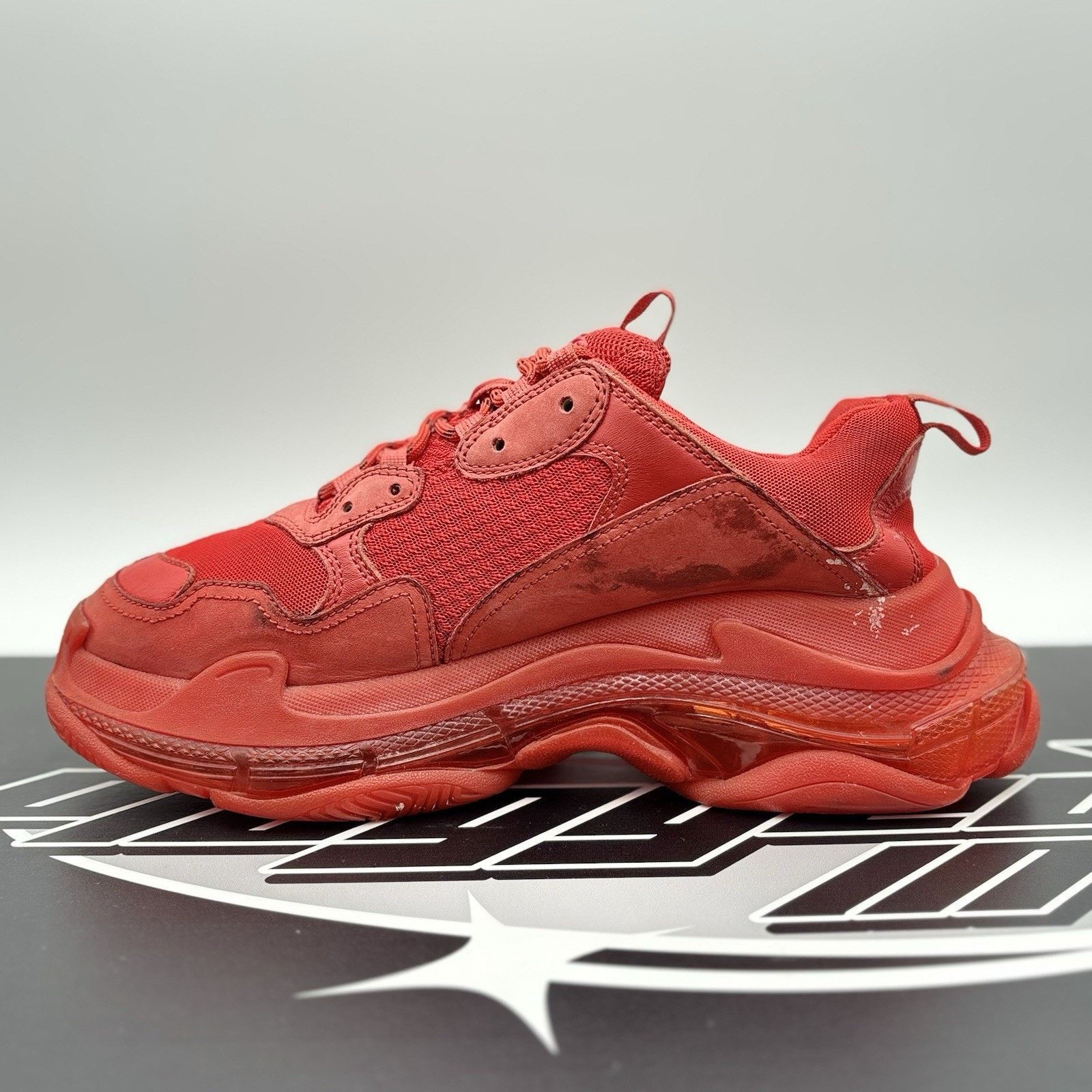 Balenciaga Size 43 (10 US) - Balenciaga Triple S ' Red ' Size US 10 / EU 43 - 4 Thumbnail