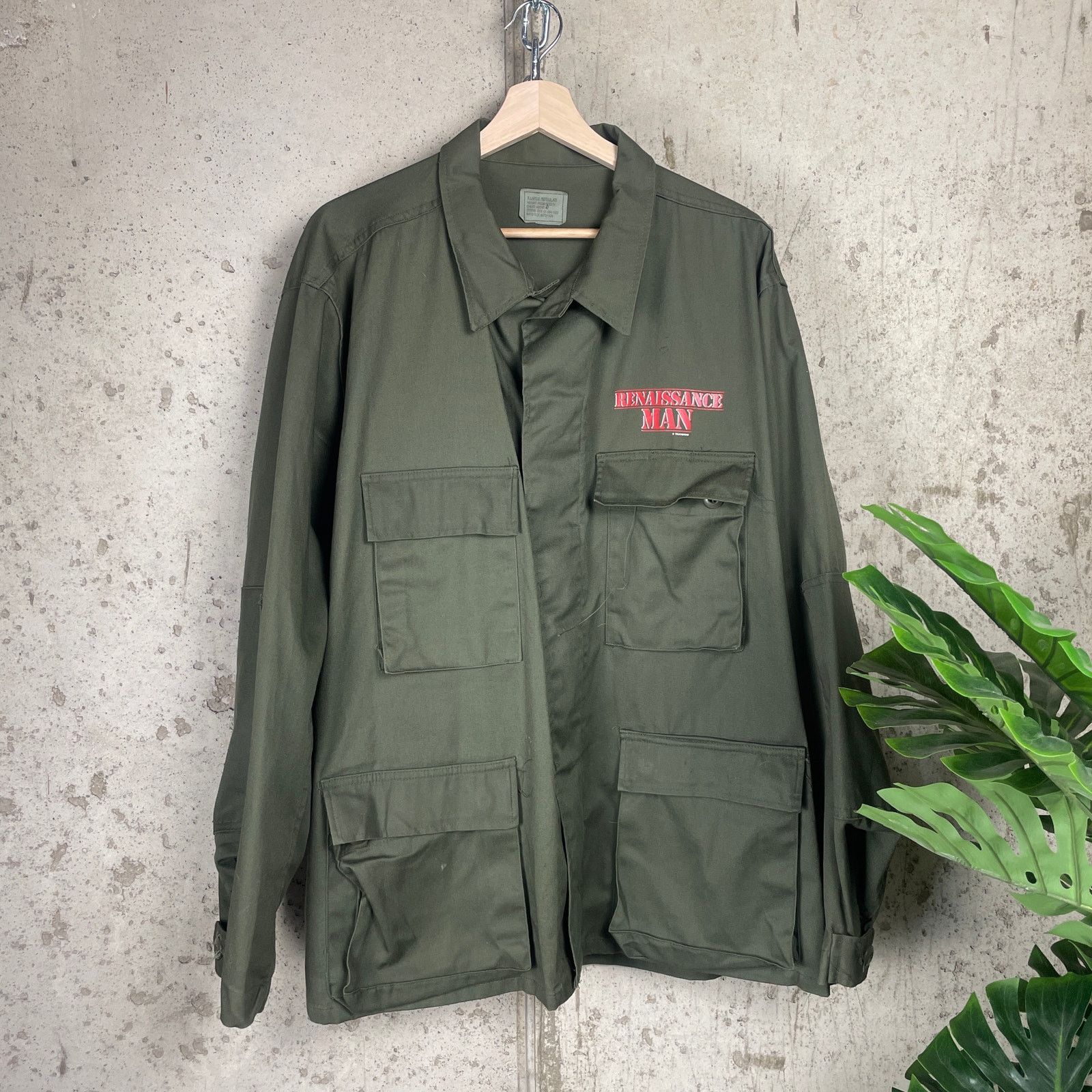 Disney Disney Touchstone 1994 Renaissance Man Movie XL Army Jacket Size US XL / EU 56 / 4 - 1 Thumbnail