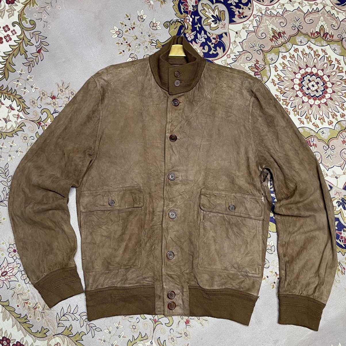 Valstar Valstar Valstarino Suede Leather Bomber Jackat Size US M / EU 48-50 / 2 - 2 Thumbnail