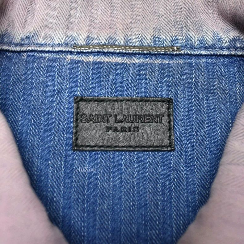 Saint Laurent Paris Saint Laurent Paris Rendering color changing denim jacket-2 Size US XL / EU 56 / 4 - 7 Thumbnail