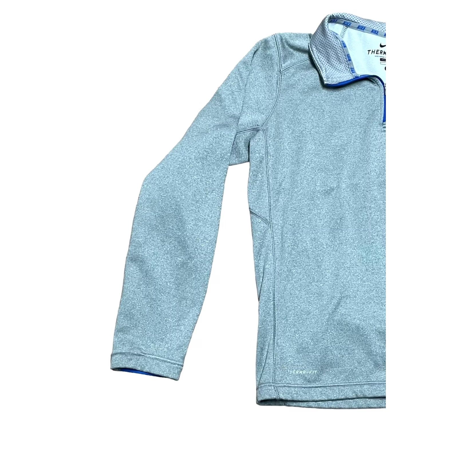 Nike Nike Therma-Fit 1/4 Zip Jacket Mens Sweater Gray Blue Golf Activewear Regular Small Size US S / EU 44-46 / 1 - 2 Thumbnail