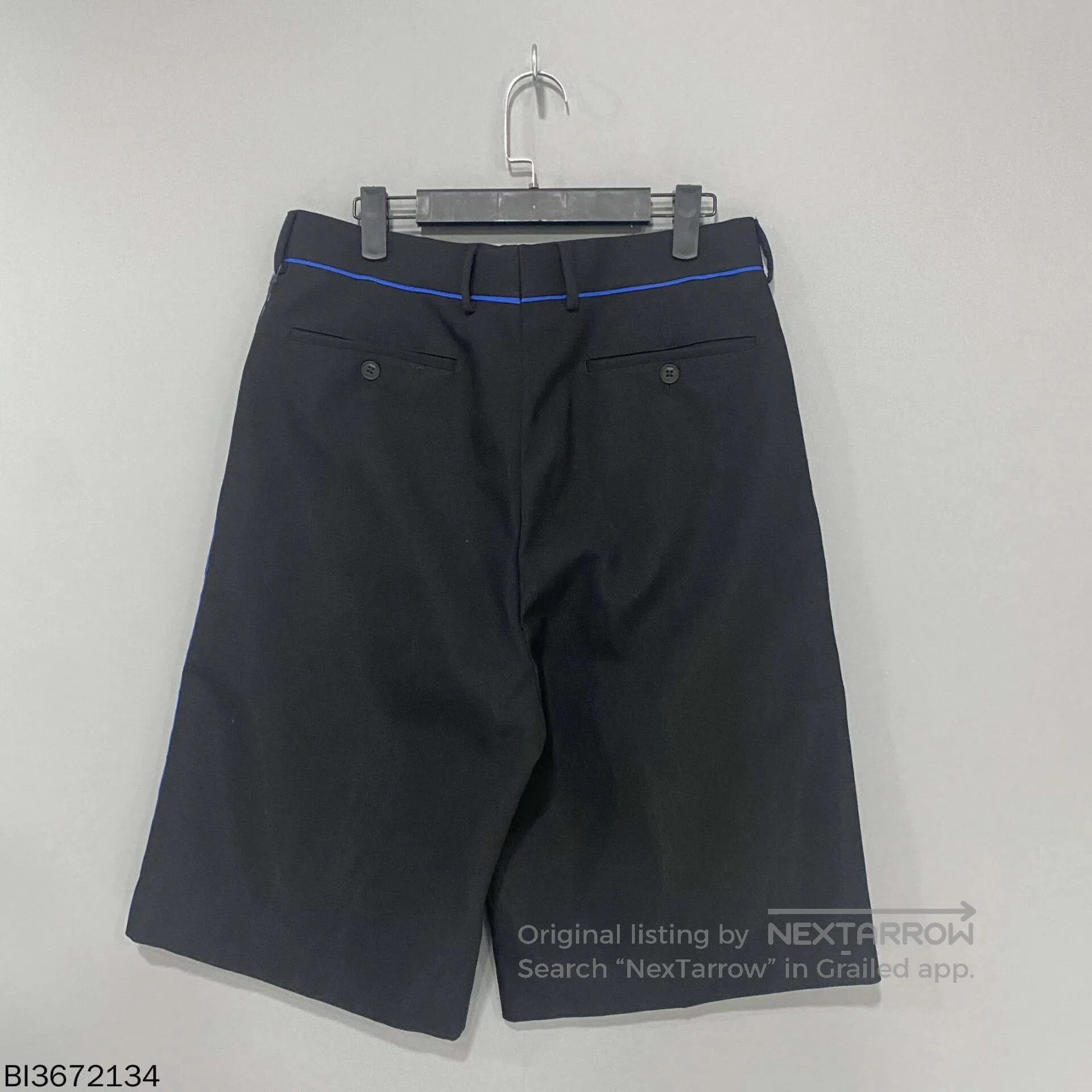 Fendi black shorts with blue stripes by Fendi. Size US 32 / EU 48 - 2 Thumbnail
