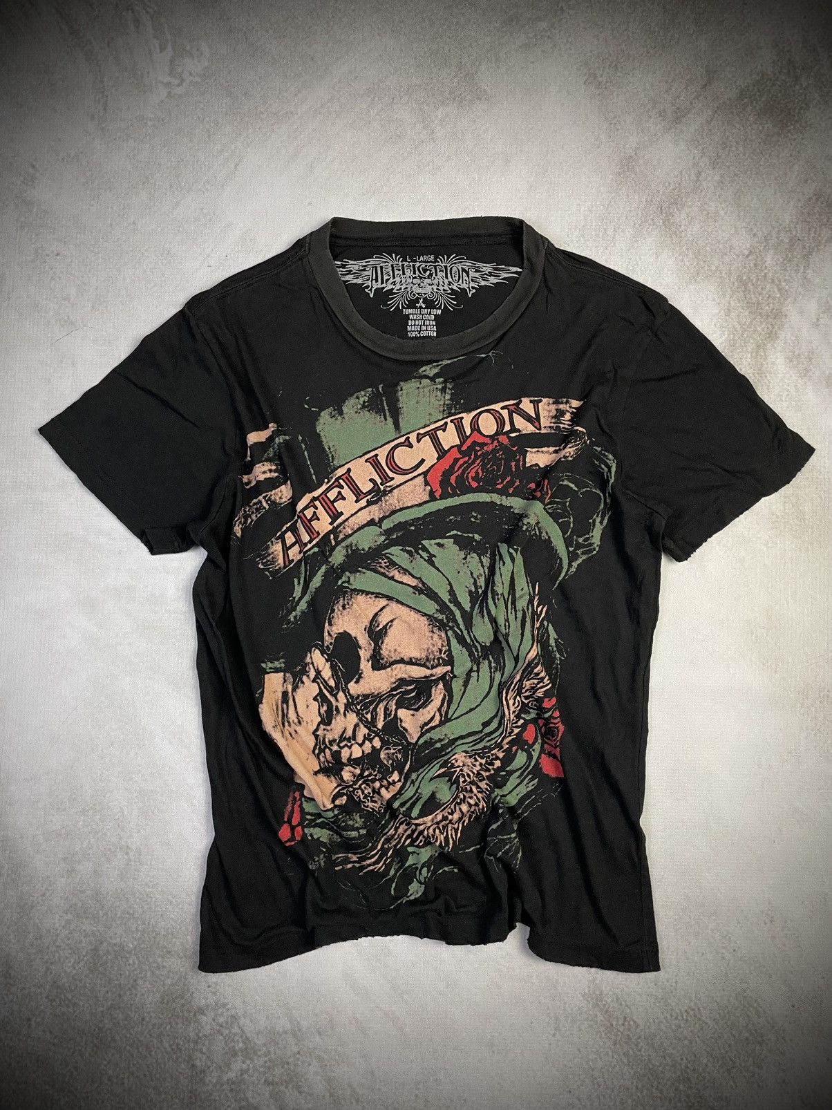 Affliction 2000s Affliction Skull & Serpent Tshirt Size US M / EU 48-50 / 2 - 1 Thumbnail