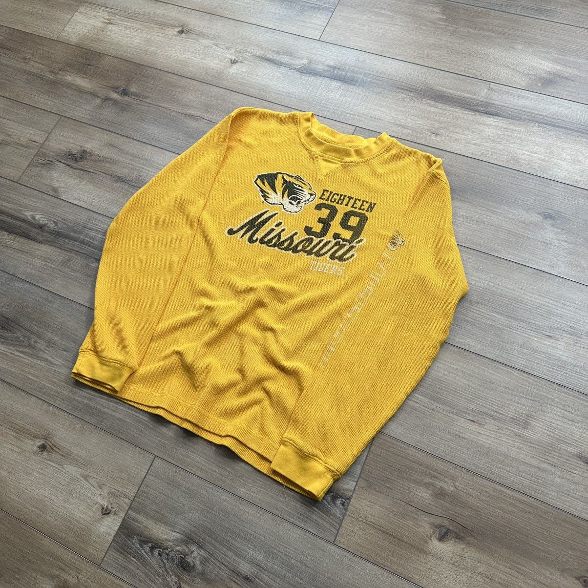 Other Vintage 2000s Missouri Tigers Mizzou Waffle Knit Thermal Size US M / EU 48-50 / 2 - 3 Thumbnail