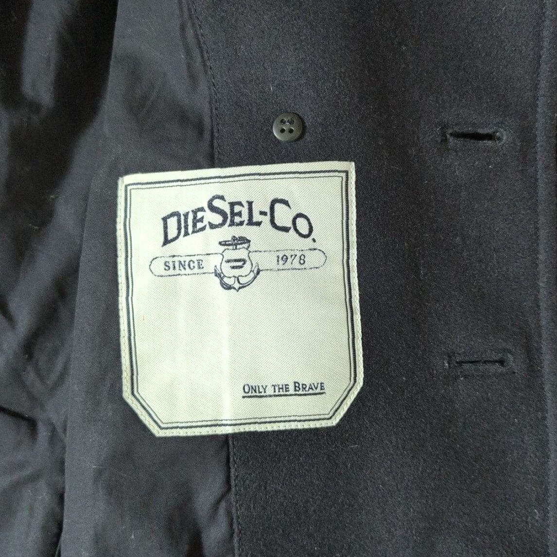Diesel Diesel Coat Navy Leather Trim M Used Japan Women Wool Blend Casual Coat Size US M / EU 48-50 / 2 - 6 Thumbnail