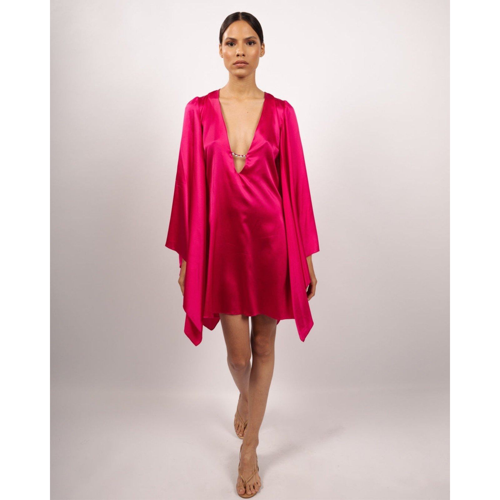 Victoria's Secret Victoria's Secret Vintage 80s 90s Women's Silk Wrap Kimono F Size ONE SIZE - 2 Thumbnail