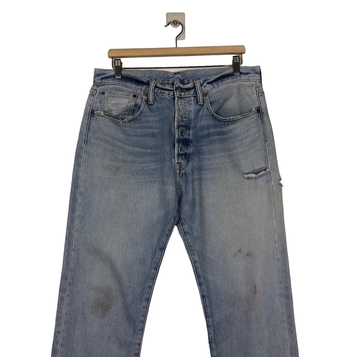 Levi's 🔥VINTGE ACID WASH DESIGN DENIM JEANS LEVI’S 501 Size US 32 / EU 48 - 4 Thumbnail