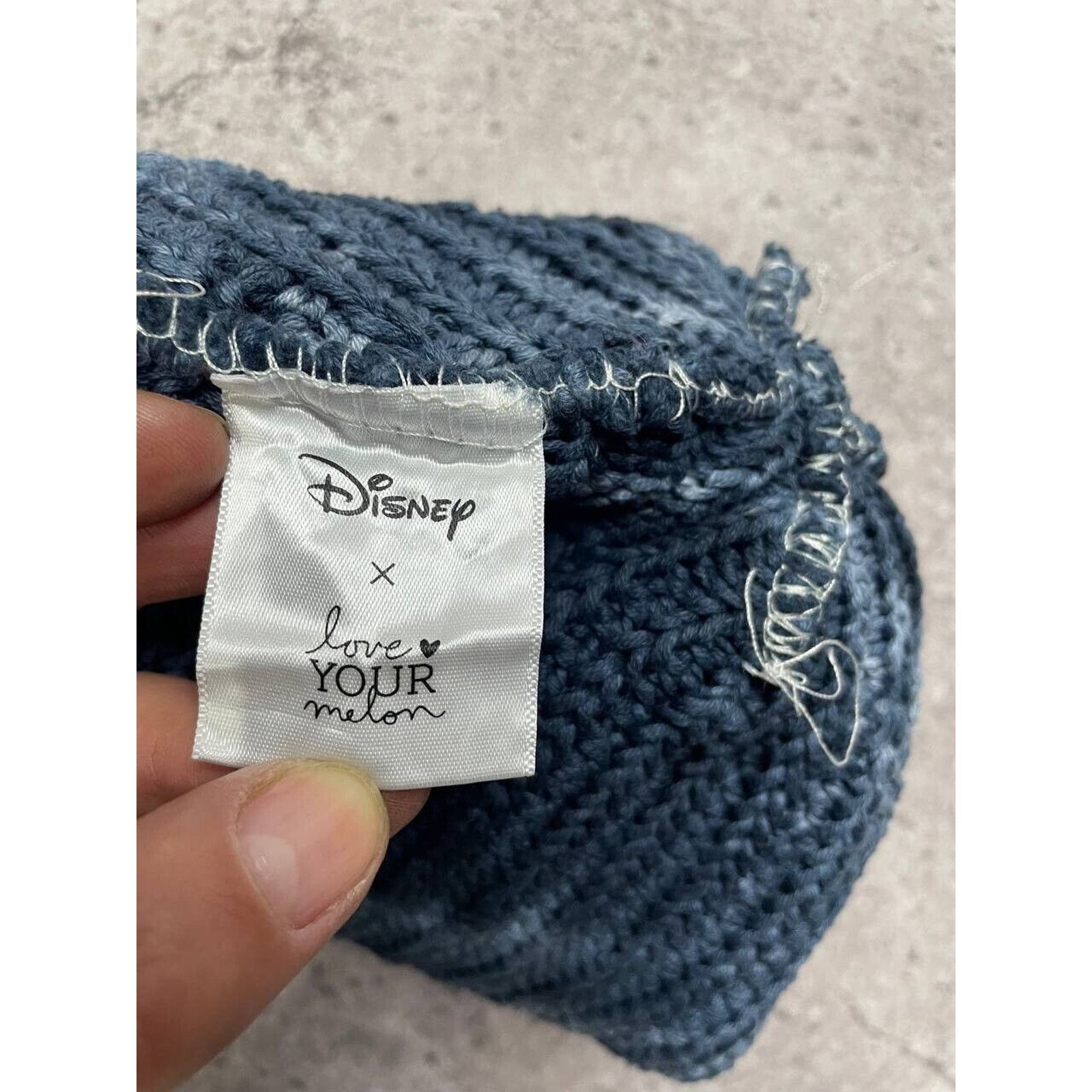 Disney × Mickey Mouse × Vintage Vintage Disney Mickey Mouse Knit Beanie Blue Love Your Hat Size ONE SIZE - 4 Thumbnail