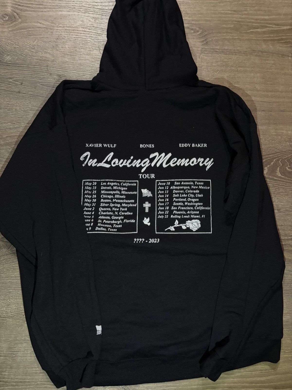 G59 Records IN LOVING MEMORY TOUR HOODIE BONES SESH XAVIER WULF XL Size US XL / EU 56 / 4 - 5 Thumbnail