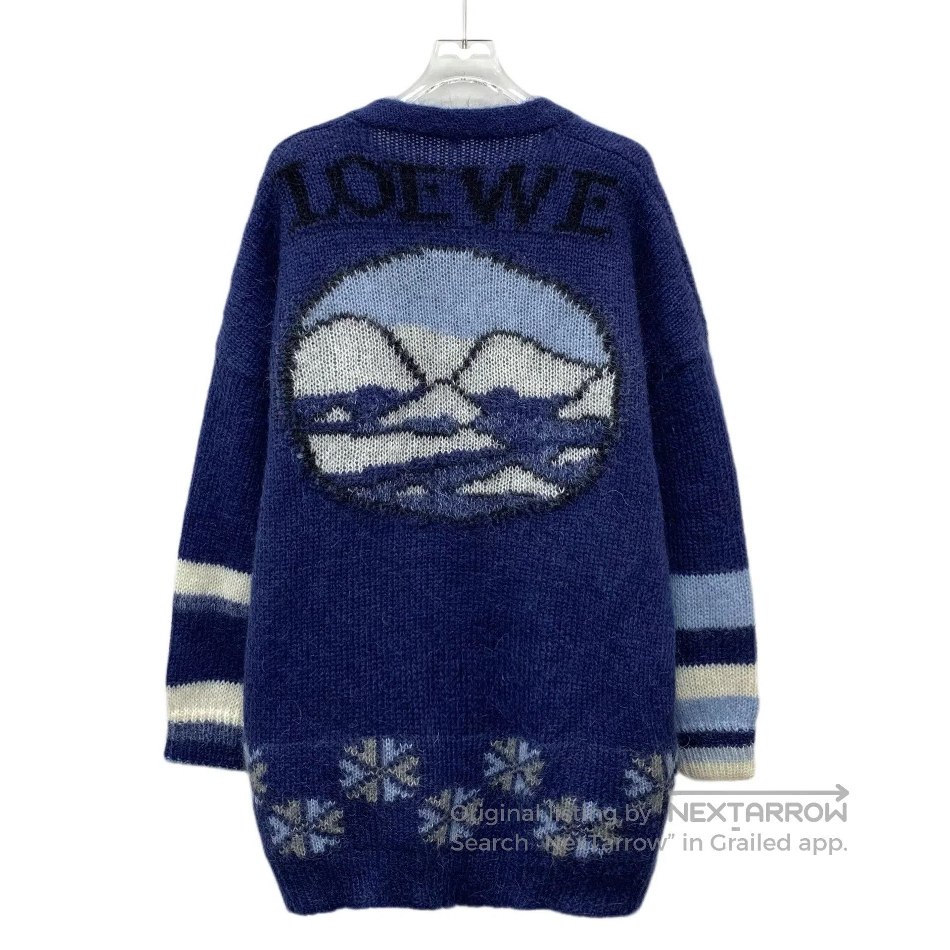 Loewe Loewe Polar Bear Intarsia Mohair V-Neck Cardigan. Size XS / US 0-2 / IT 36-38 - 2 Thumbnail