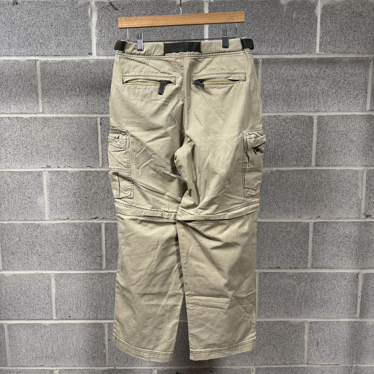 Vintage Old Navy Tan Paratrooper Cargo Pants ERD Grunge Raimundo Size US 29 - 2 Thumbnail