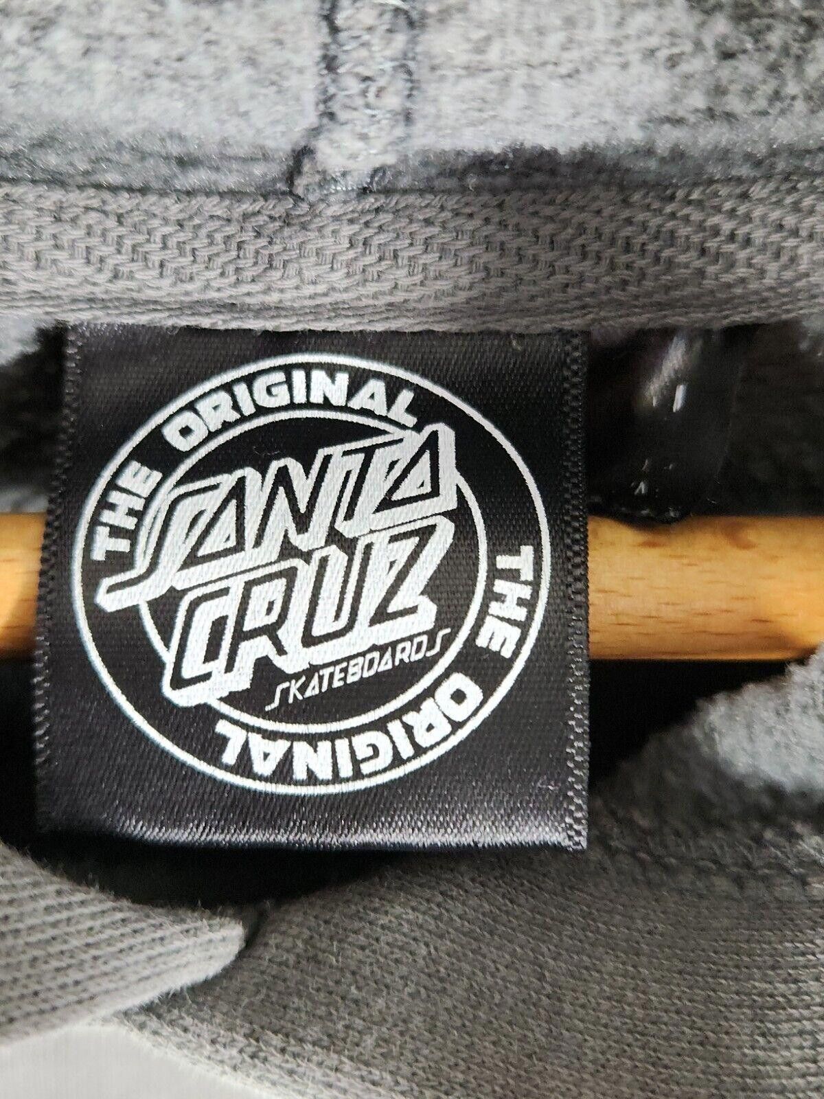 Santa Cruz Skateboards Santa Cruz Skateboards Gray Hoodie Rose Design Sz XL Size XL / US 12-14 / IT 48-50 - 3 Thumbnail