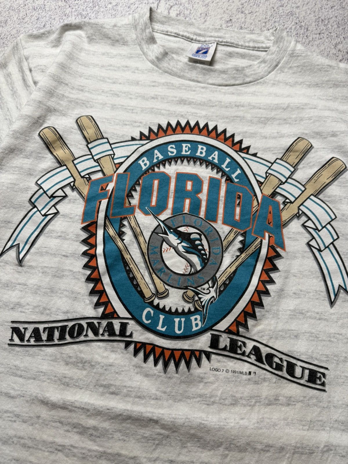 Vintage Florida Marlins Miami 90s Vtg Single Stitch Shirt Baseball Size US M / EU 48-50 / 2 - 8 Thumbnail