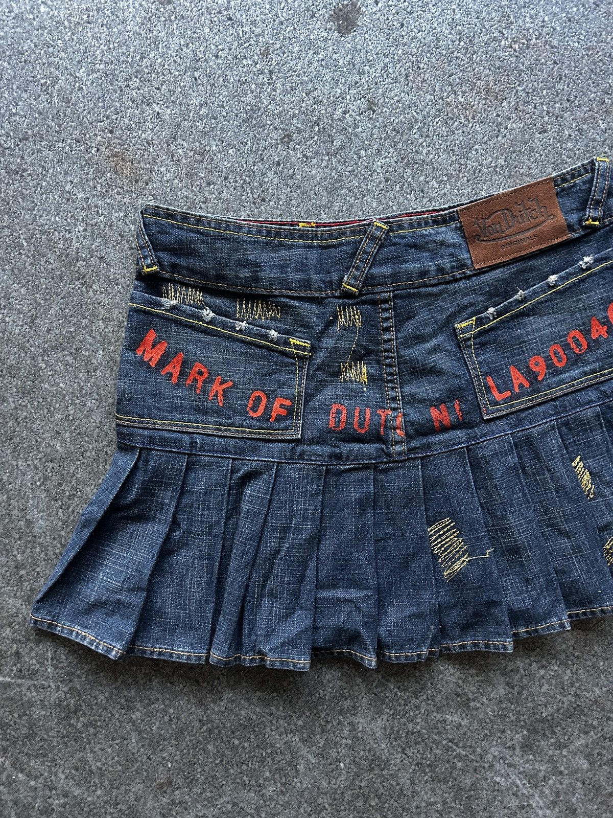 Vintage × Von Dutch Vintage Von Dutch Pleated Mini Skirt Size 28" / US 6 / IT 42 - 7 Thumbnail