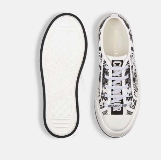 Dior o1w1db11224 Embroidered Cotton Platform Sneakers Size US 12 / IT 42 - 4 Thumbnail