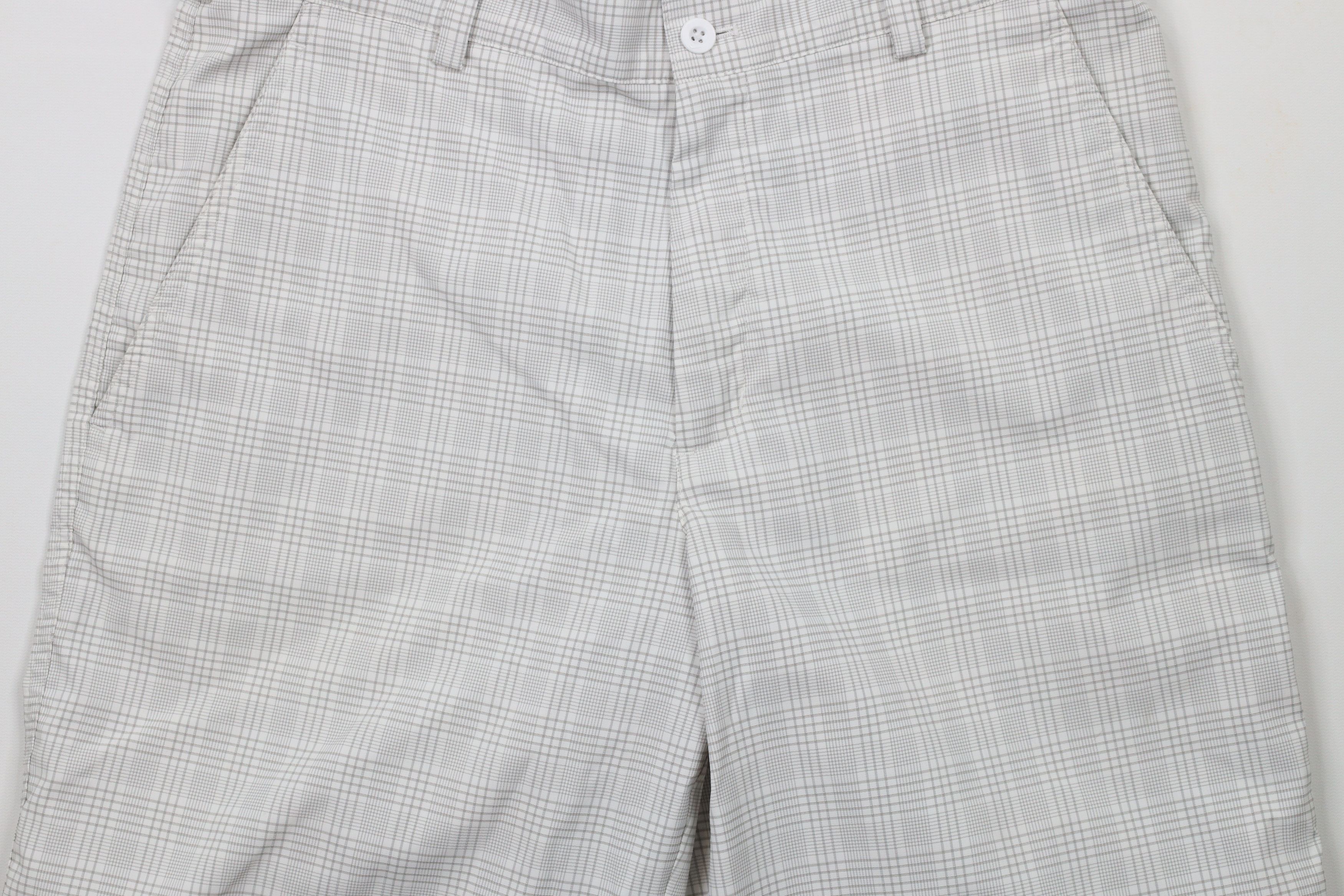 Nike × Vintage Nike Golf Dri-Fit Stretch Golfing Chino Shorts Gray Plaid Size US 30 / EU 46 - 3 Thumbnail
