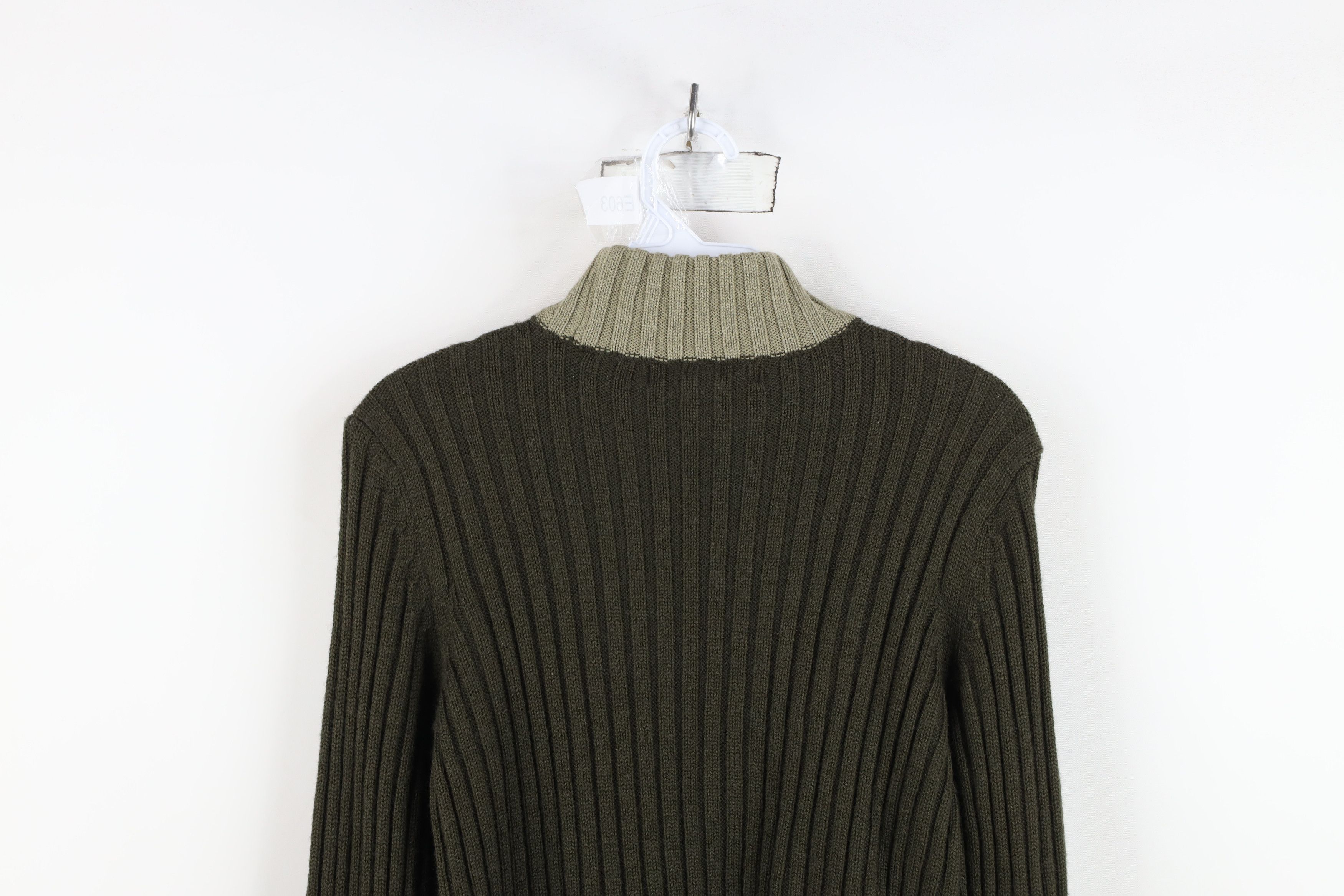 Vintage Vintage 90s Babydoll Wool Blend Chunky Ribbed Knit Sweater Size M / US 6-8 / IT 42-44 - 8 Thumbnail