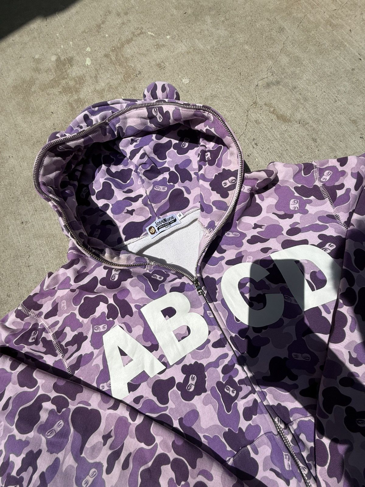 Japanese Brand ABCD Jose Wong Full Zip Camo Hoodie Size US XL / EU 56 / 4 - 3 Thumbnail