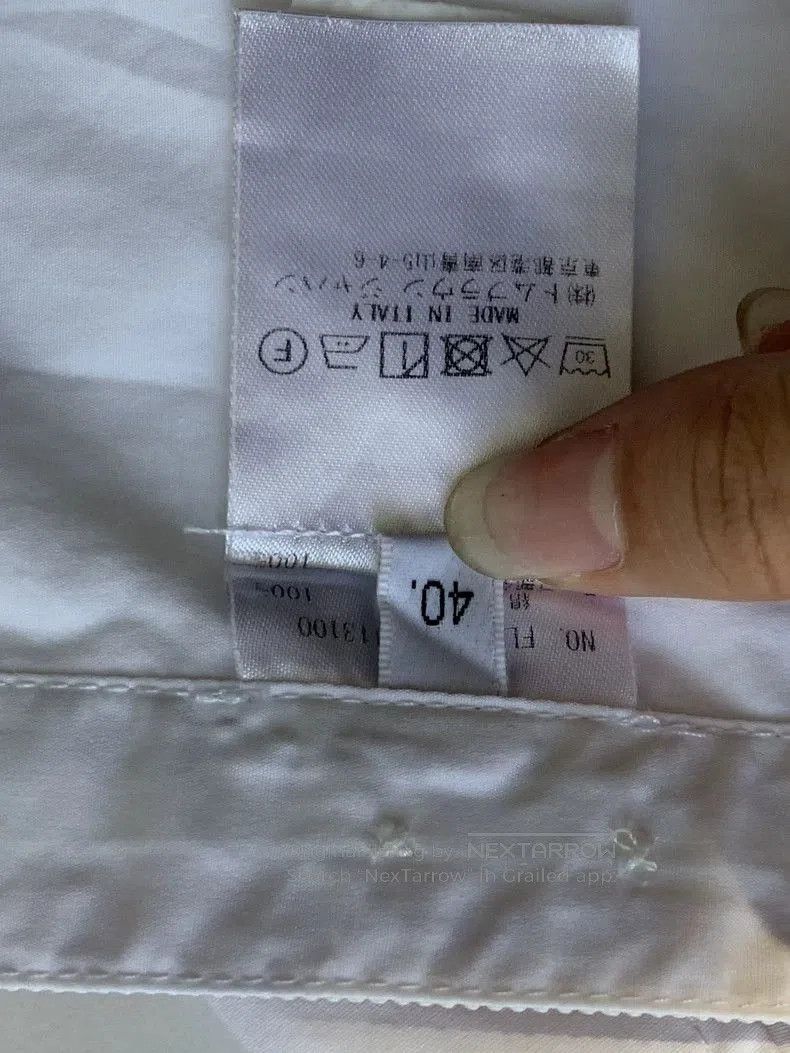 Thom Browne Thom Browne White Long Sleeve Shirt. Size US M / EU 48-50 / 2 - 4 Thumbnail