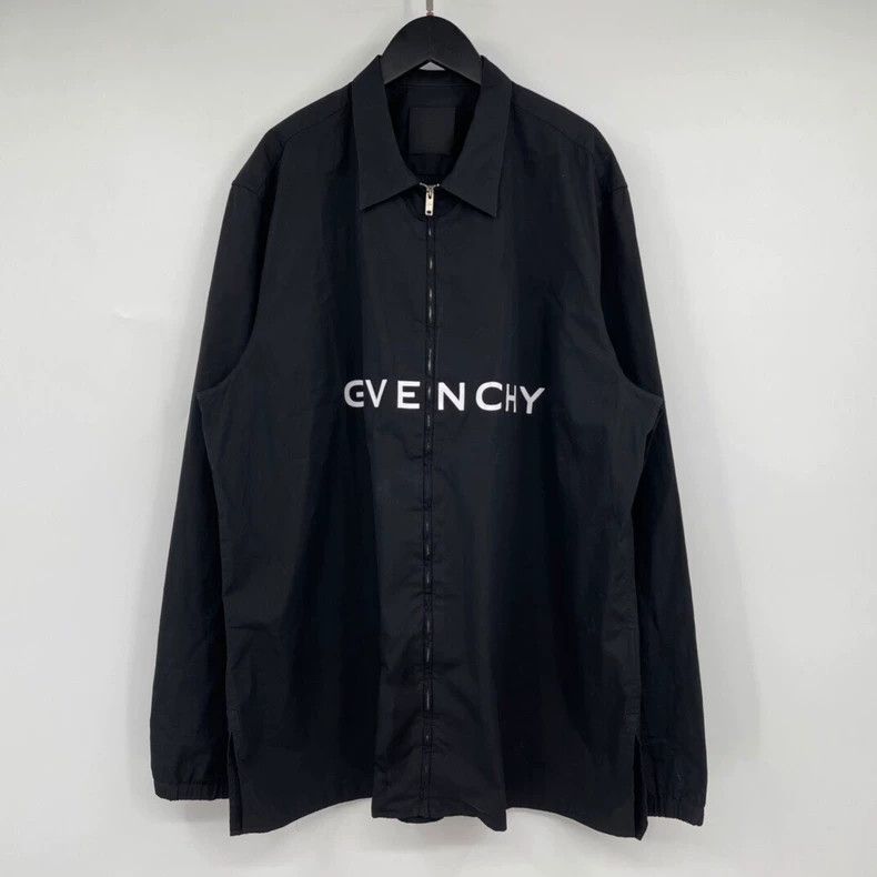 Givenchy Givenchy Letter Printed Zipper Collar Jacket Size US XL / EU 56 / 4 - 1 Thumbnail