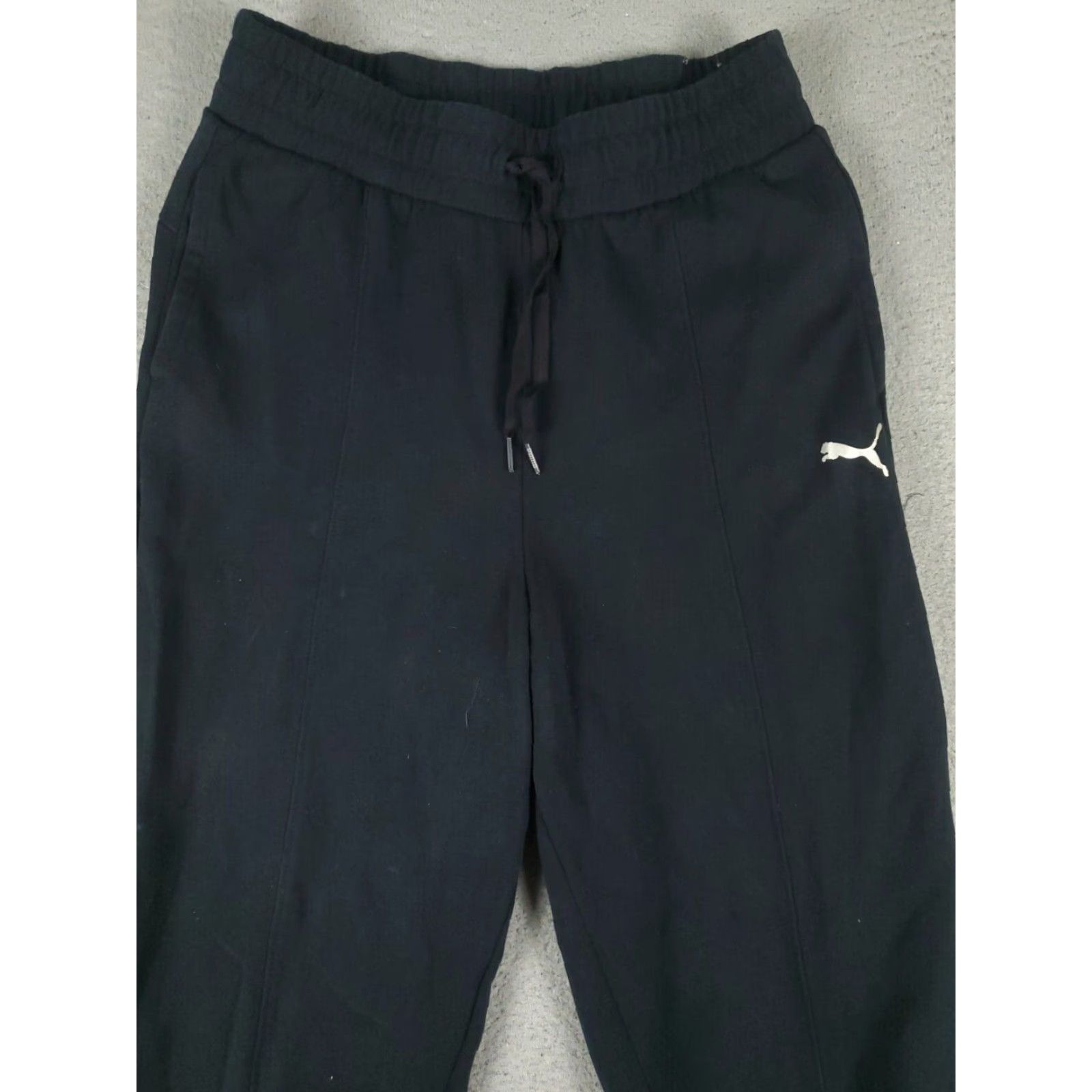 Puma Puma Pants Womens Size Medium Black Capri Zip Track Joggers Sweatpants Size 32" / US 10 / IT 46 - 2 Thumbnail