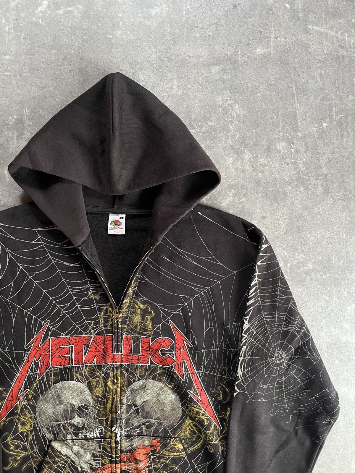 Metallica 2010 Metallica Web AOP Printed Rare Zip Hoodie M Size US M / EU 48-50 / 2 - 5 Thumbnail