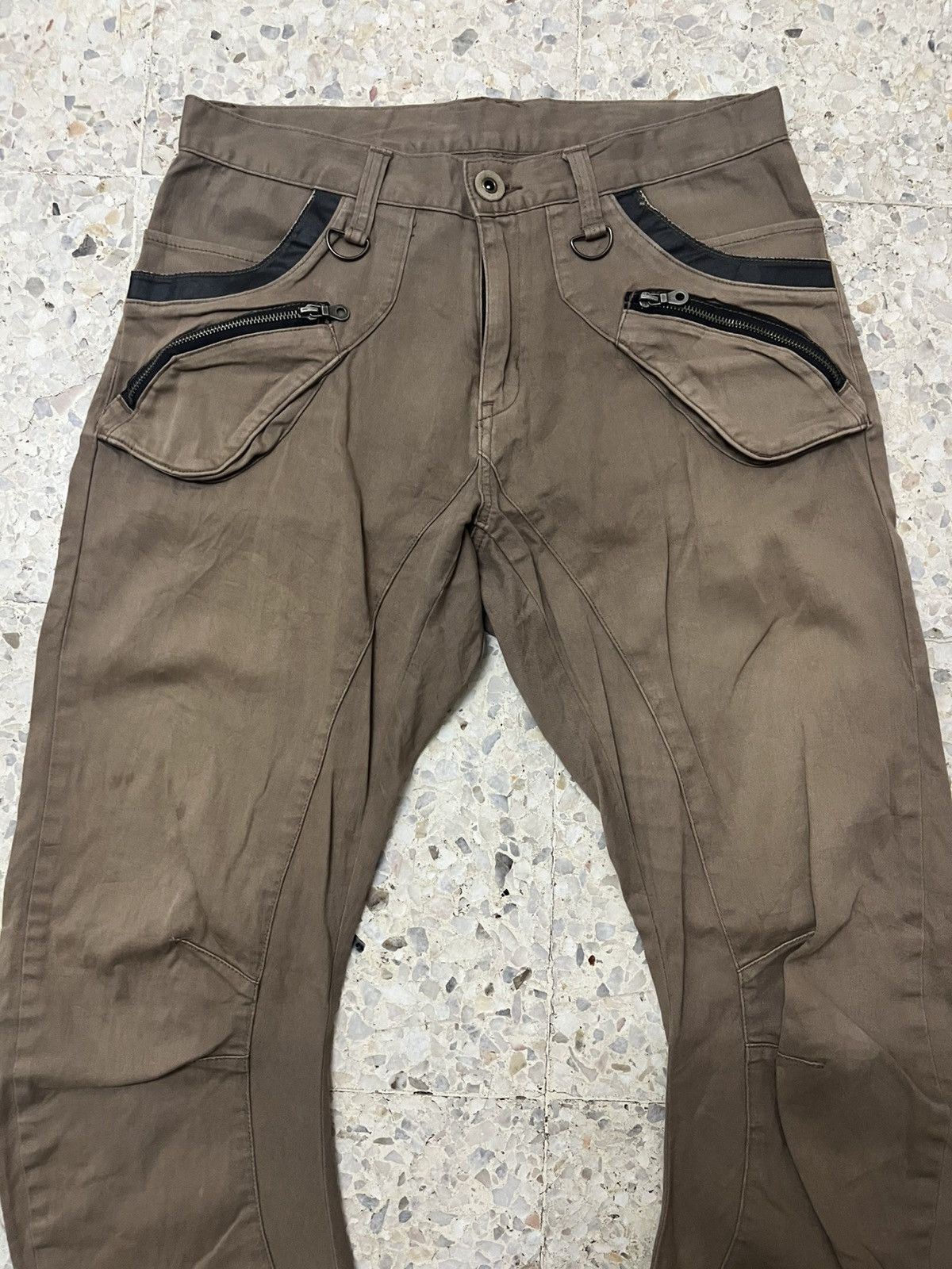 PPFM PPFM Japan Y2K Techwear Cargo Pants Curved Leg Design Size US 32 / EU 48 - 2 Thumbnail