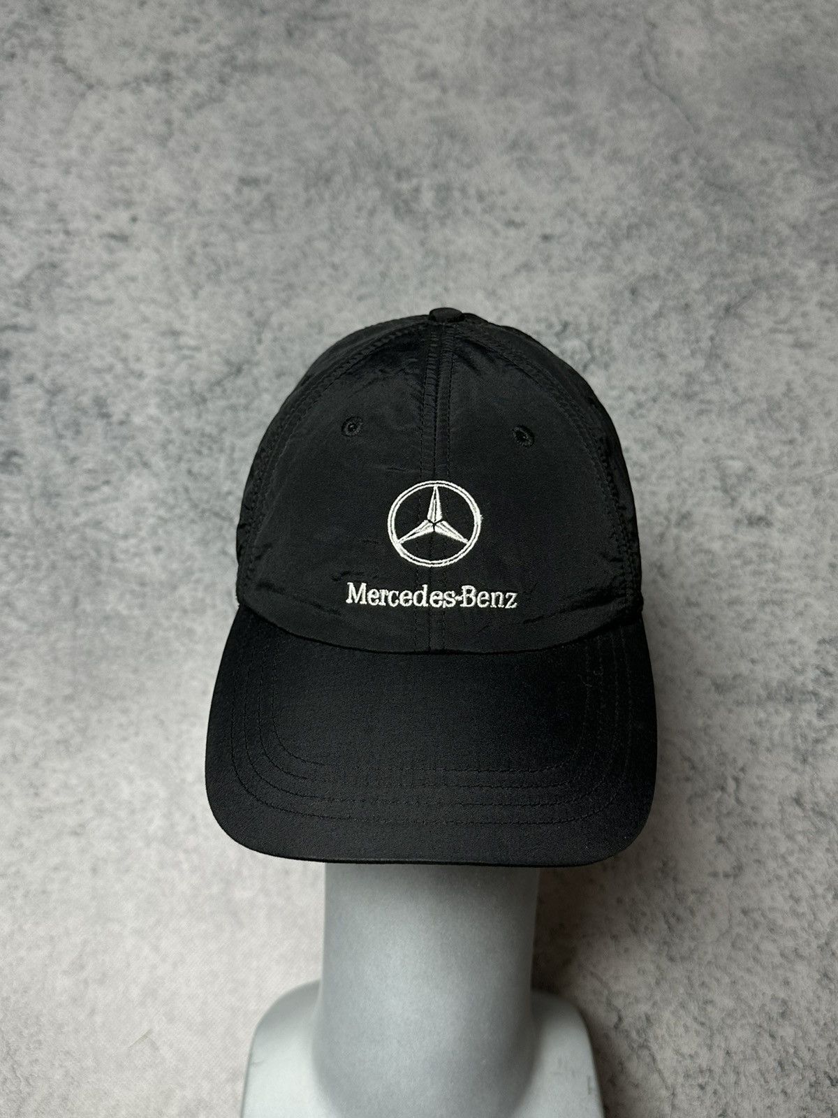 Mercedes-Benz Vintage Mercedes Benz Nylon Racing Earflap Trapper Cap Hat Size ONE SIZE - 1 Thumbnail