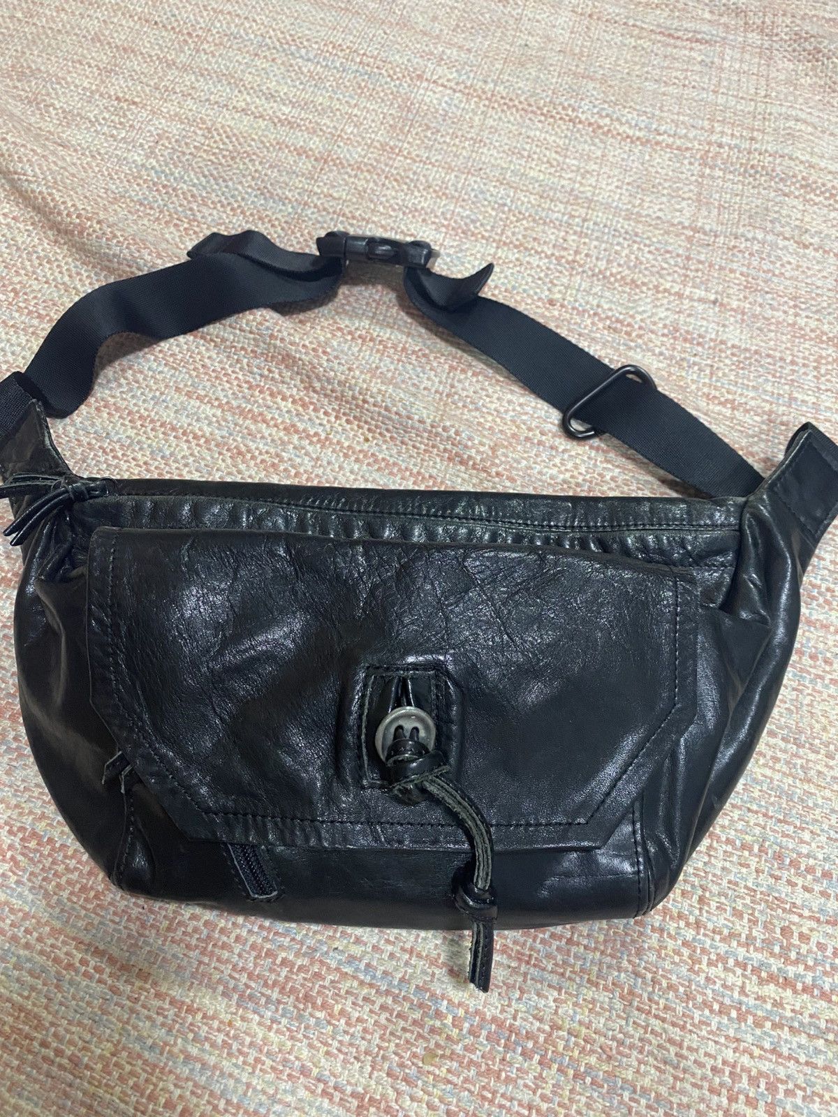 Japanese Brand Vintage Indeed Japan pewter leather pouch bag Size ONE SIZE - 2 Thumbnail