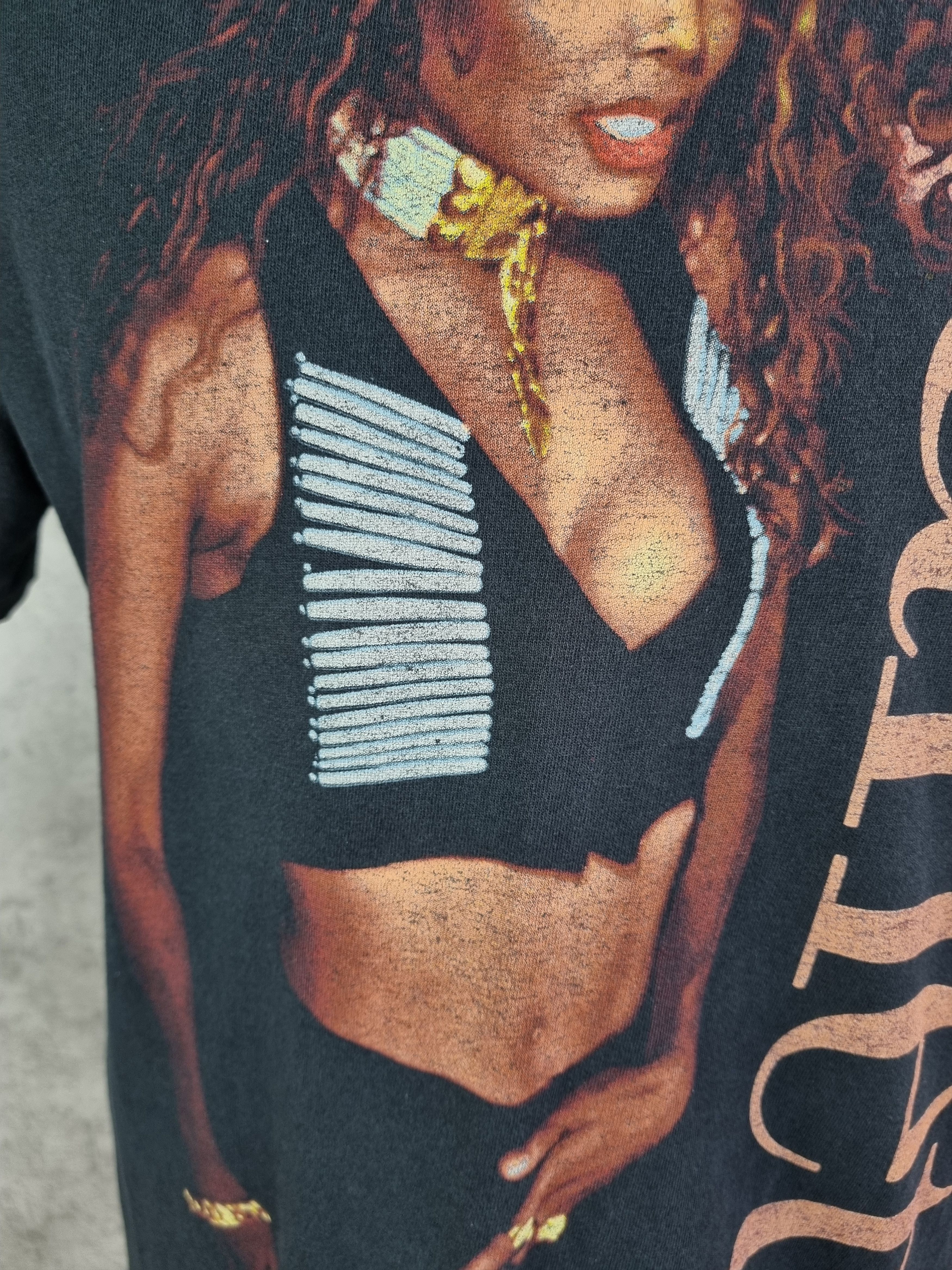 Band Tees × Vintage Janet World Tour 1995 Big Portret Print Vintage Tee shirt Size US L / EU 52-54 / 3 - 13 Thumbnail