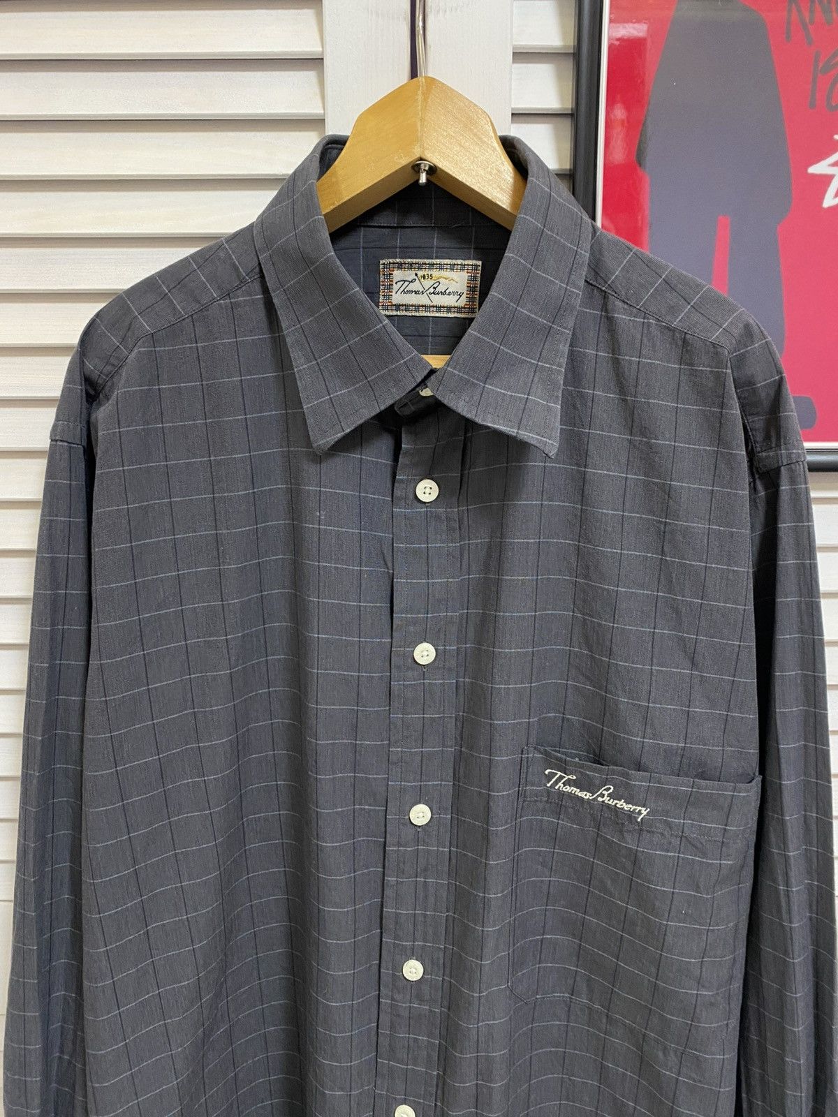 Burberry Vintage Thomas Burberry Shirt Mens Check Button Down Top 90s Size US M / EU 48-50 / 2 - 3 Thumbnail