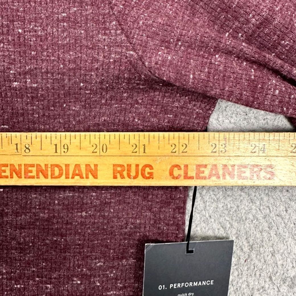 Vintage Algo Performance Henley Sweater Mens Large Tall Maroon Knit Pullover Cotton Polyester Tight-Knit Men Outdoor Walking 90s? Size US L / EU 52-54 / 3 - 7 Thumbnail