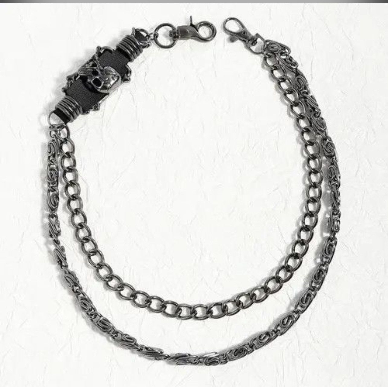 Jewelry Dark Skull Double Layers Pants Chain Size ONE SIZE - 3 Thumbnail