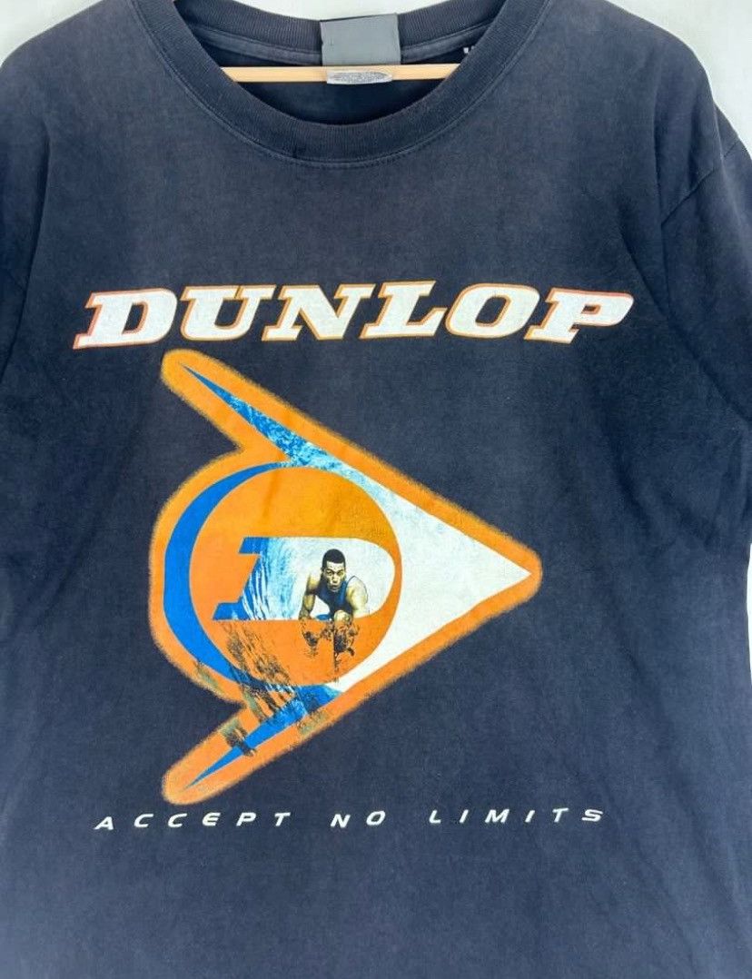 Dunlop × Vintage Vintage 90s Dunlop “Accept No Limits” Surf Graphic Tee Size US L / EU 52-54 / 3 - 3 Thumbnail