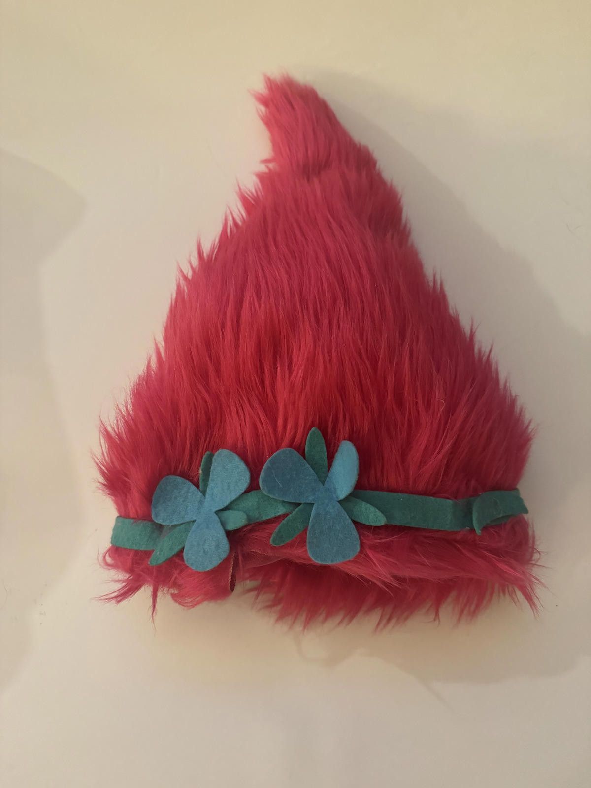 Other Kids Trolls Poppy Costume Wig / Hat with Blue Flower Accents Size ONE SIZE - 3 Thumbnail