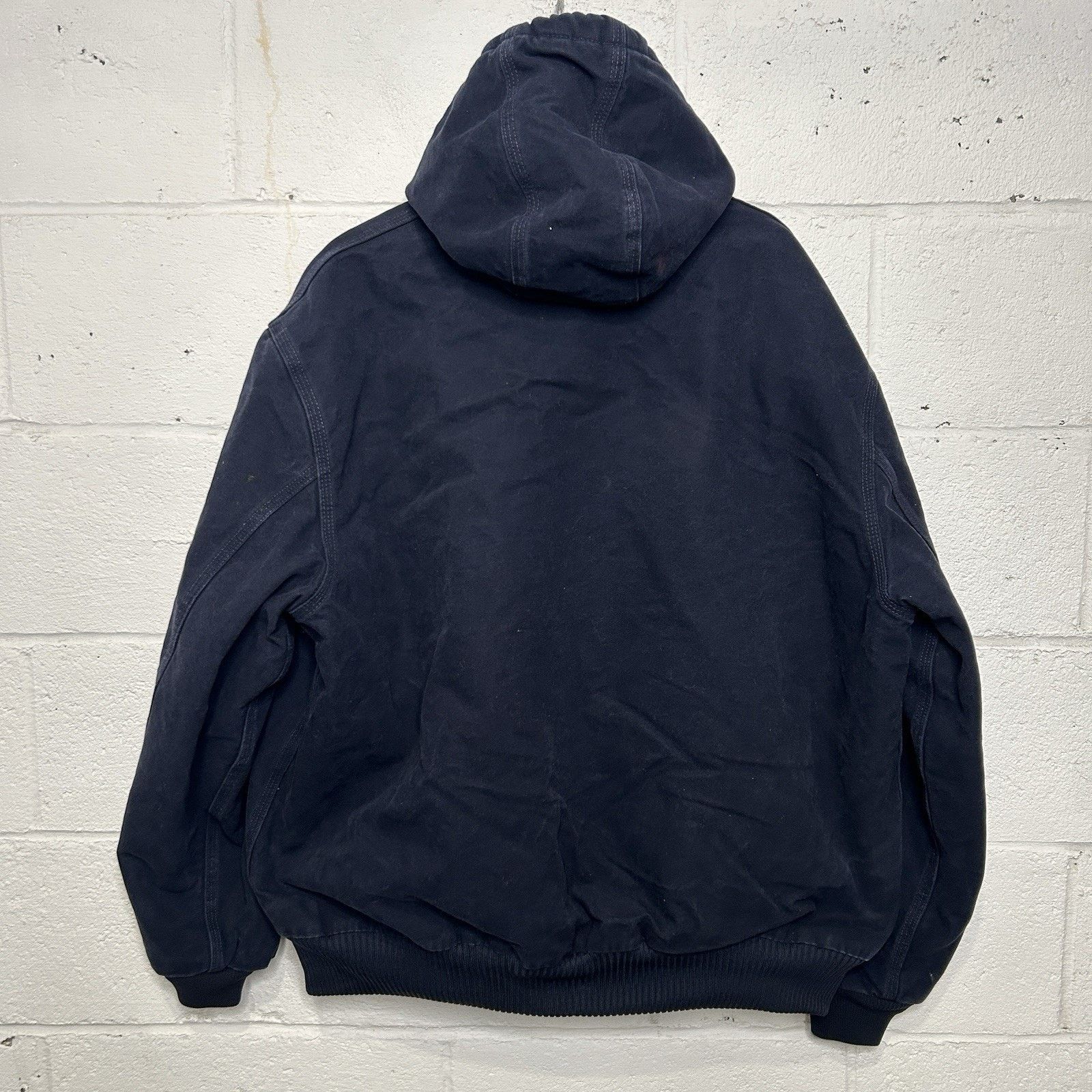 Carhartt Vintage Carhartt Hooded Active Jacket “Midnight Blue” J130 Size US XL / EU 56 / 4 - 2 Thumbnail