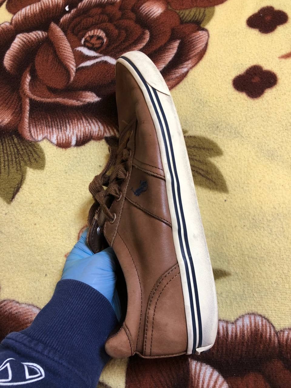 Polo Ralph Lauren Polo Ralph Lauren Hanford Sneakers Mens Brown Leather Size US 10 / EU 43 - 10 Thumbnail