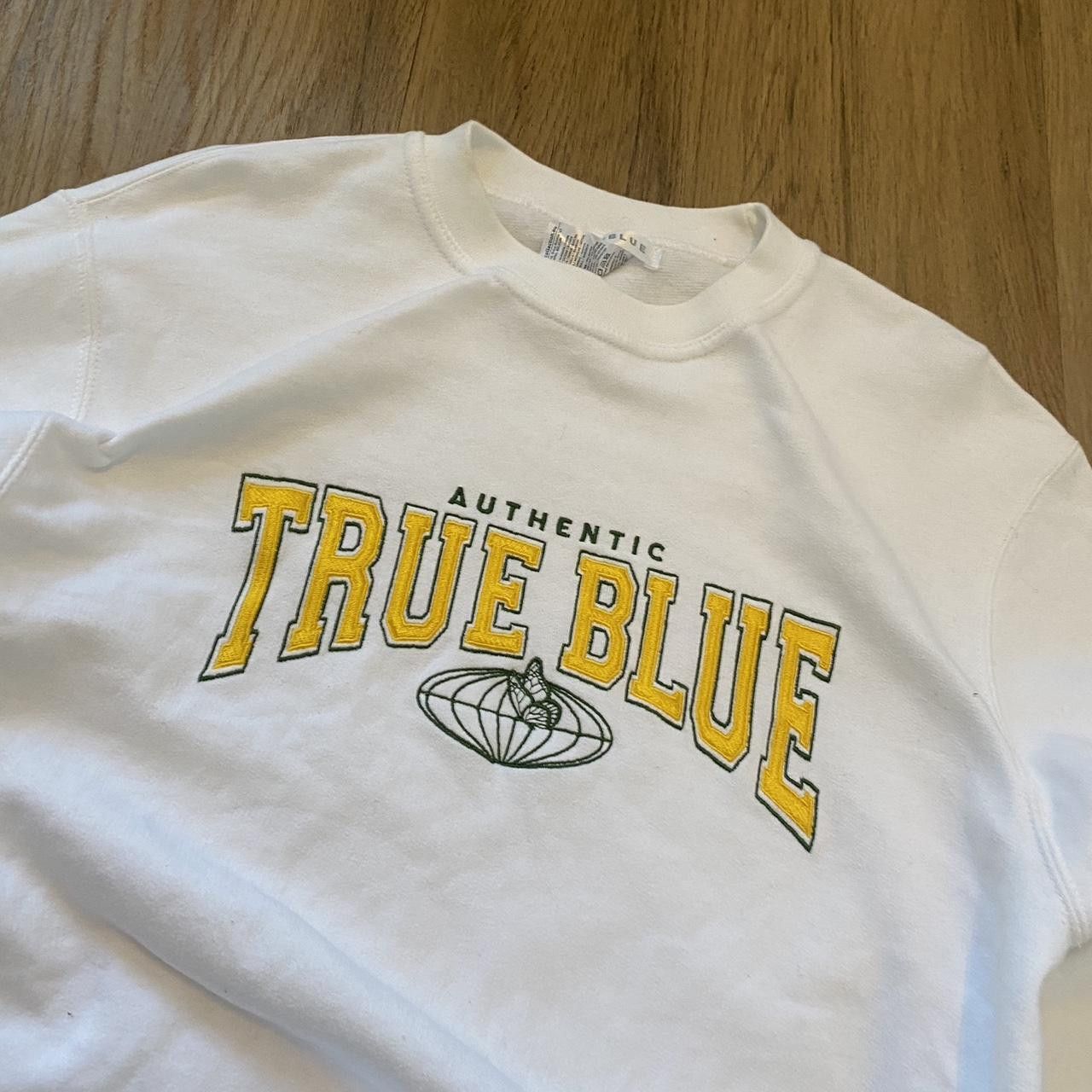 Other White True Blue crewneck sweatshirt Boxy Vintage Size US S / EU 44-46 / 1 - 3 Thumbnail