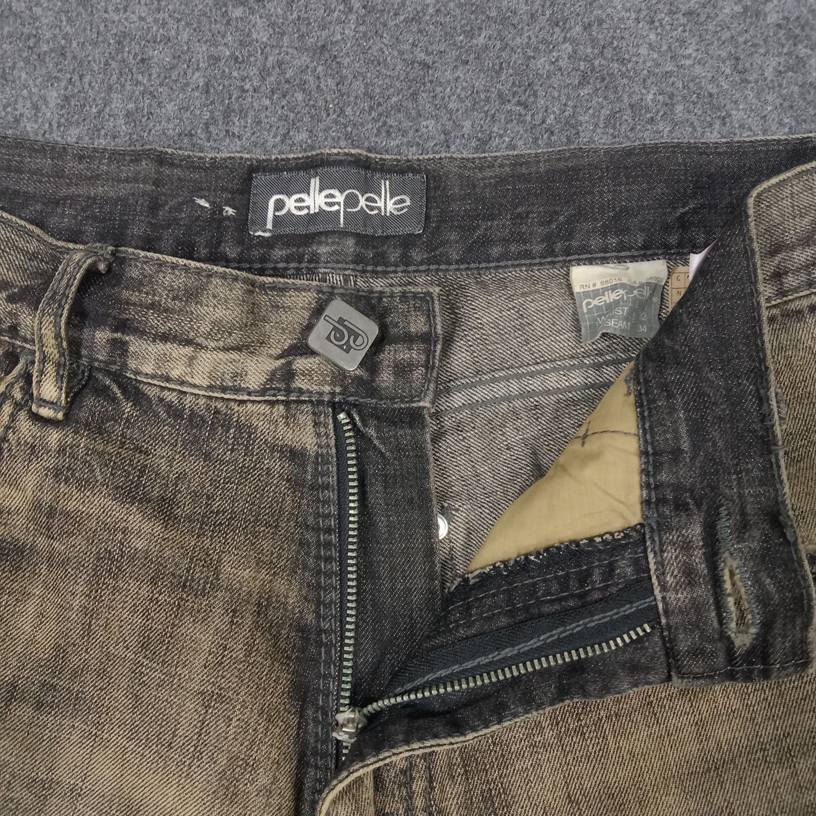 Marc Buchanan × Pelle Pelle × Vintage PELLE PELLE by Marc Buchanan Designer Baggy Denim Jeans Size US 33 - 13 Thumbnail