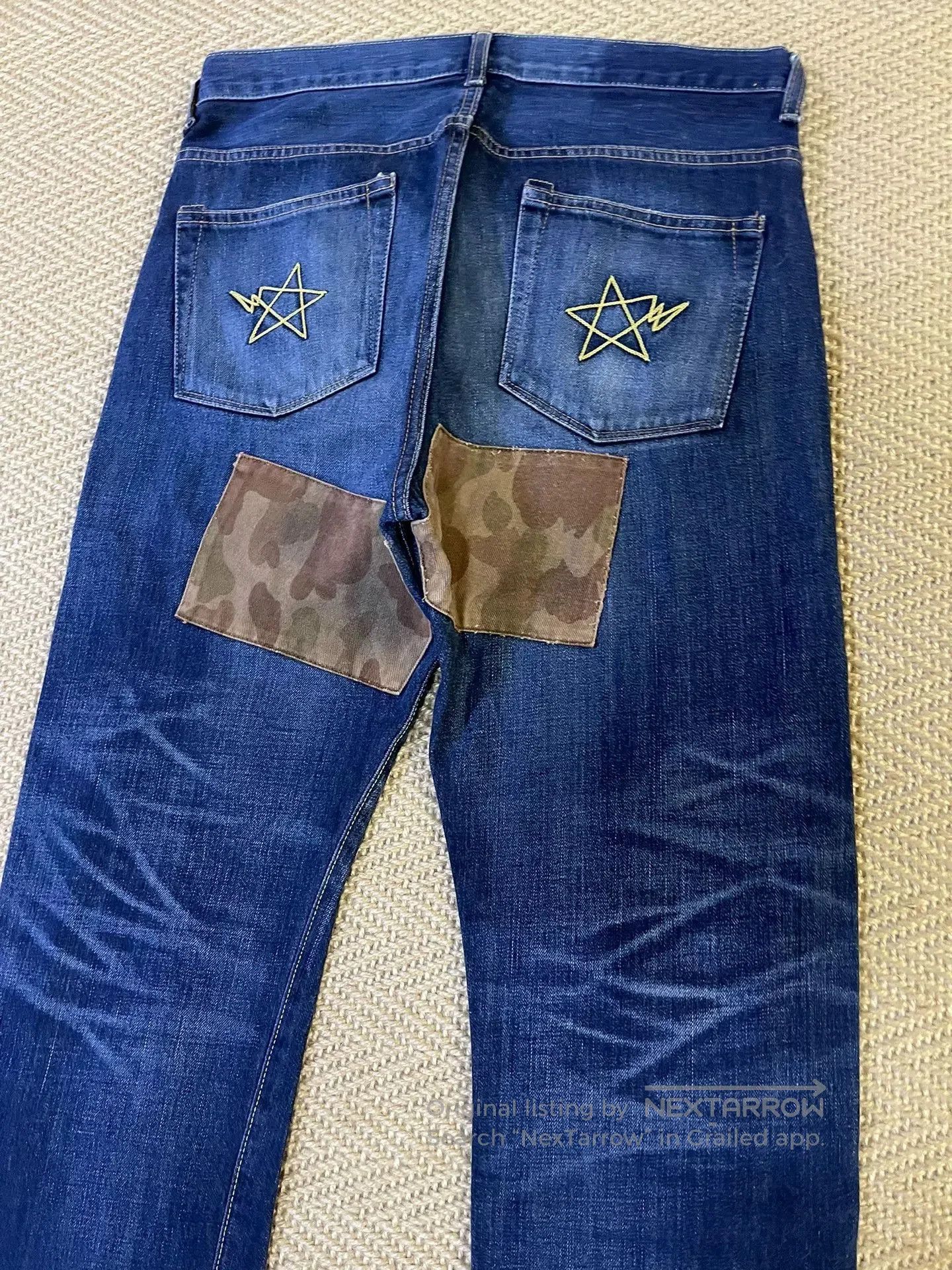 Bape BAPE Camo Patch Distressed Jeans. Size US 26 / EU 42 - 6 Thumbnail