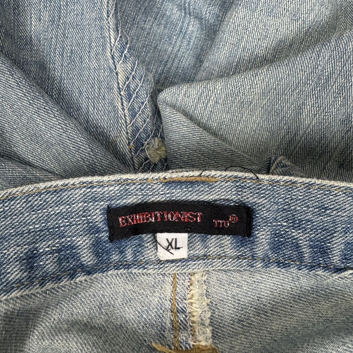 Designer × Japan Blue Jeans × Japanese Brand 🌟TTU JAPAN SHOT GUN DENIM DISTRESSED PANTS Size US 34 / EU 50 - 10 Thumbnail