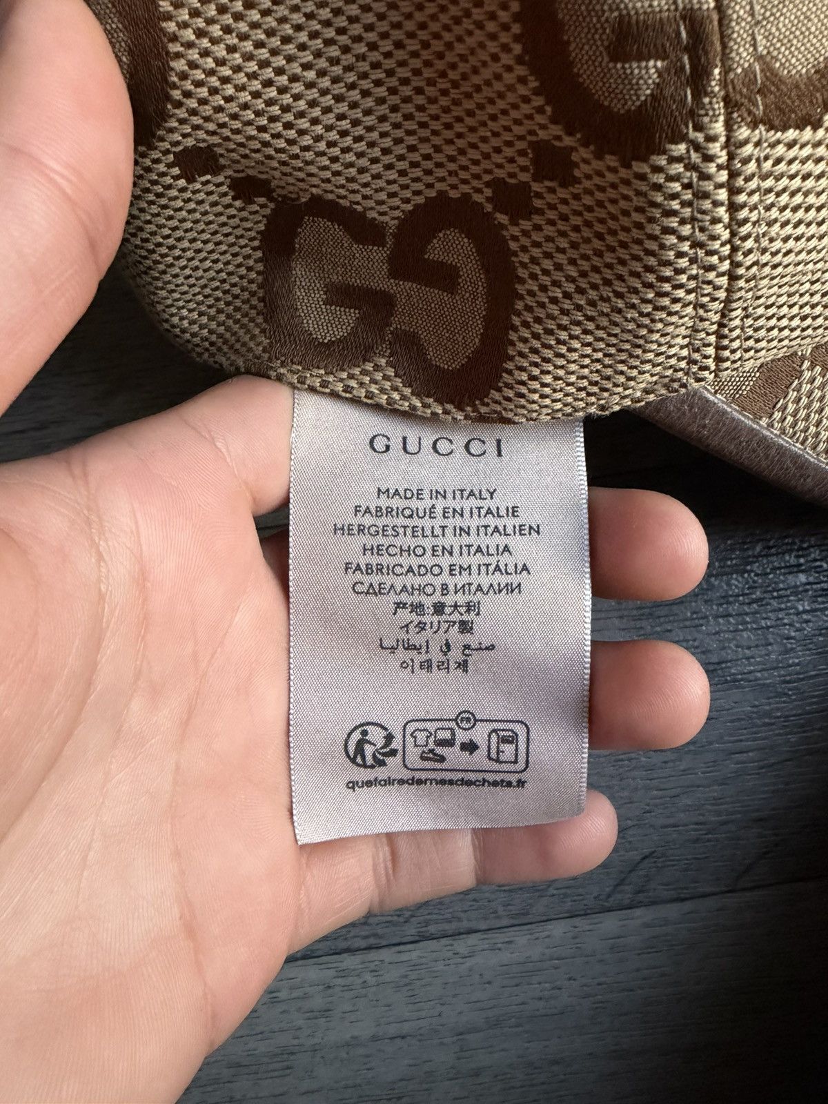 Gucci Gucci GG Canvas Monogram Cap – Beige/Brown – Size XS Size ONE SIZE - 8 Thumbnail